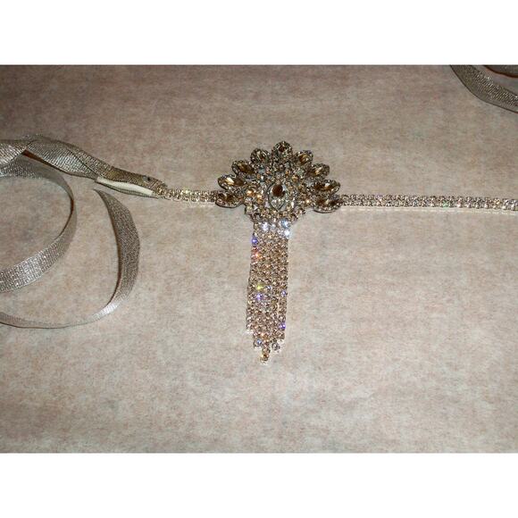 Rhinestone Flapper Gatsby Headband 1920s Flapper art deco roaring 20's headband - Picture 6 of 7